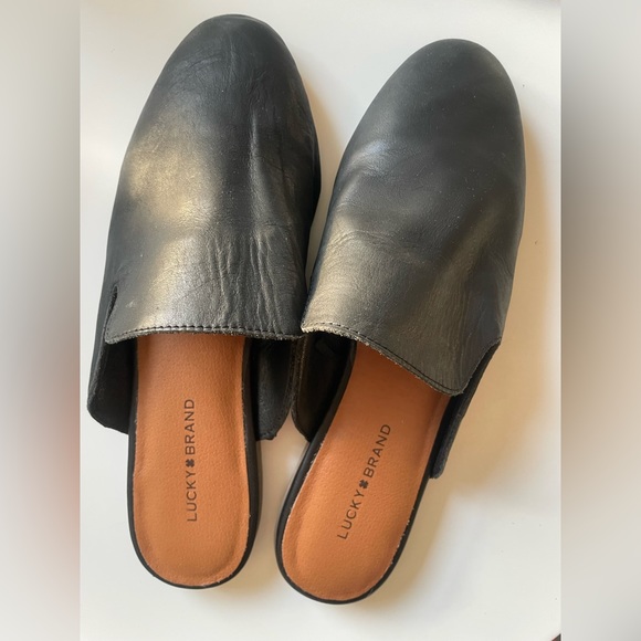 Lucky Brand leather mules! Like new - Picture 1 of 3